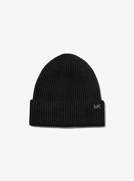 34102 - Ribbed Knit Beanie Hat BLACK