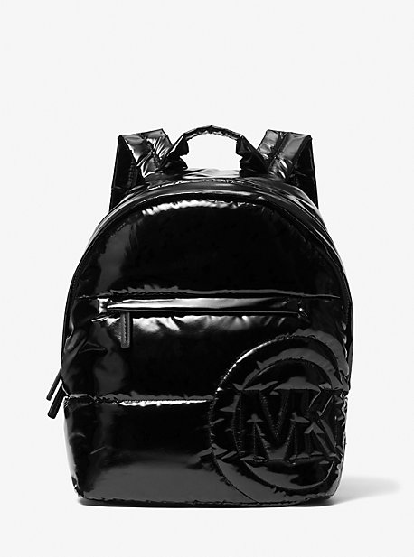 35F1U5RB6C - Rae Medium Quilted Patent Backpack BLACK