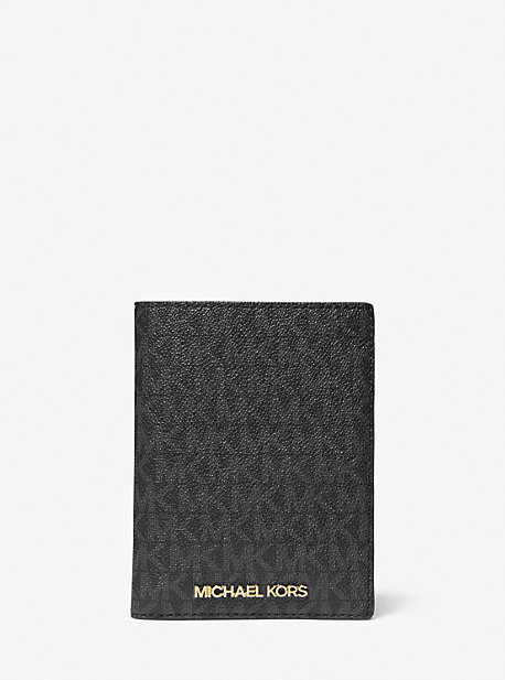 35H1GGZD8B - Logo Passport Case and Luggage Tag Gift Set BLACK