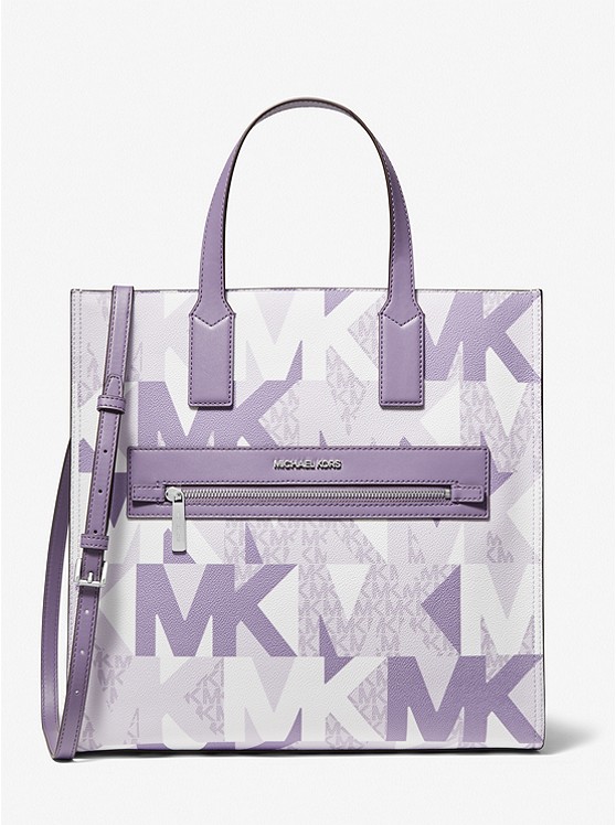 MK 35H1SY9T3T Kenly Large Logo Tote Bag ORCHD HZ MLT