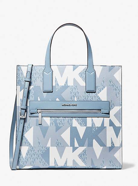 35H1SY9T3T - Kenly Large Logo Tote Bag CHAMBRAY MULTI