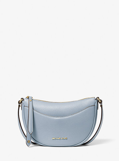 35R3G4DC5L - Dover Small Leather Crossbody Bag PALE BLUE