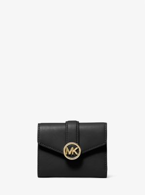 35S2GNMF6L - Carmen Medium Faux Leather Wallet BLACK