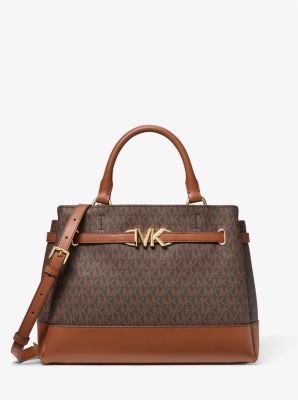 35S3G6RS3B - Reed Large Logo Belted Satchel BROWN