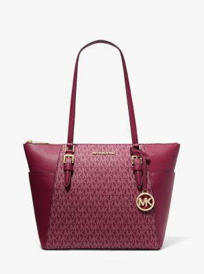 35T0GCFT3B - Charlotte Large Logo and Leather Top-Zip Tote Bag MULBERRY MLT