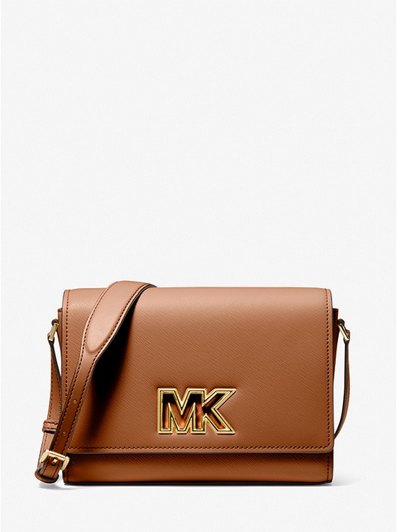 MK 35T2G8IM6L Mimi Medium Leather Messenger Bag LUGGAGE