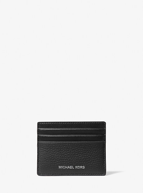 36F9LCOD2L - Cooper Pebbled Leather Tall Card Case BLACK