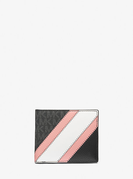 36R3LCOF3U - Cooper Logo and Faux Leather Billfold Wallet PINK