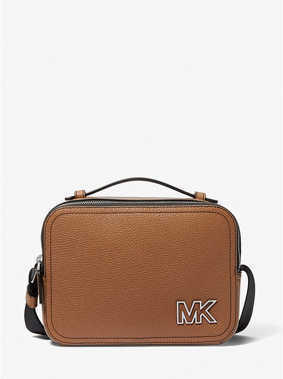 MK 37F2LCOL6L Cooper Pebbled Leather Crossbody Bag LUGGAGE