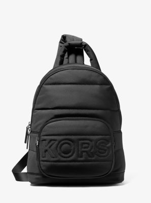 37S3MKNY1O - Kent Quilted Recycled Nylon Sling Pack BLACK