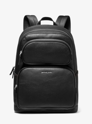 37U1LCOB9E - Cooper Pebbled Leather Backpack BLACK