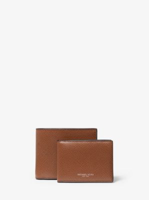 39F5LHRF2L - Harrison Crossgrain Leather Billfold Wallet With Passcase LUGGAGE