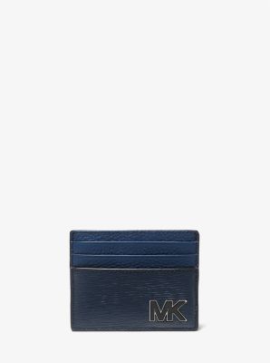 39H1LHDD2U - Hudson Two-Tone Leather Card Case NAVY