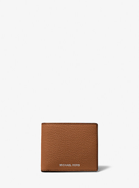 39S0LHDF1L - Hudson Pebbled Leather Slim Billfold Wallet LUGGAGE