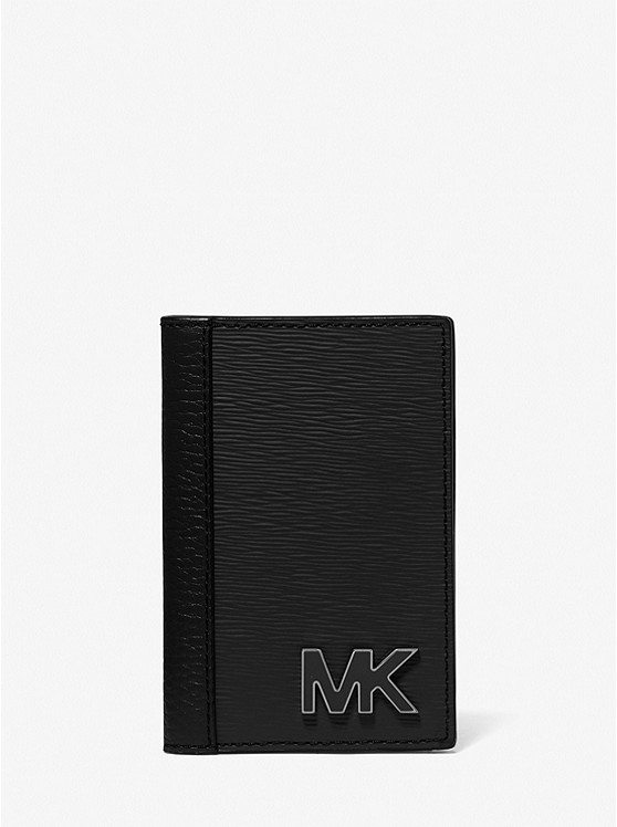 MK 39S2MHDD1T Hudson Leather Card Case BLACK
