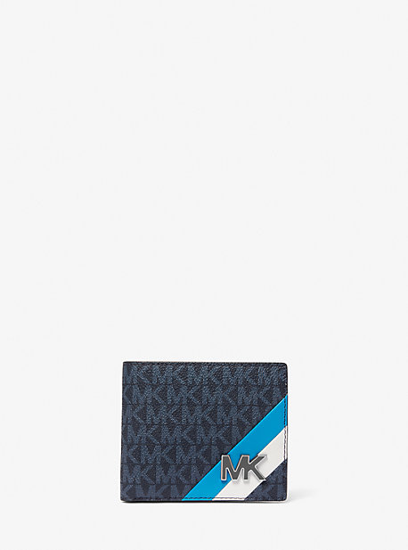 39S3TYTF3B - Hudson Logo Stripe Billfold Wallet POOL