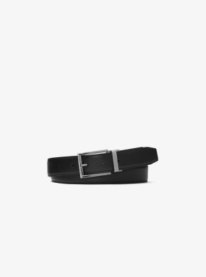 39S6LBLY8T - Reversible Leather Belt BLACK/MOCHA