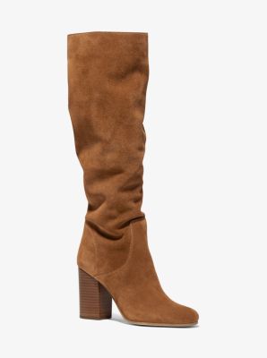 40F0LEHB1S - Leigh Suede Boot LUGGAGE
