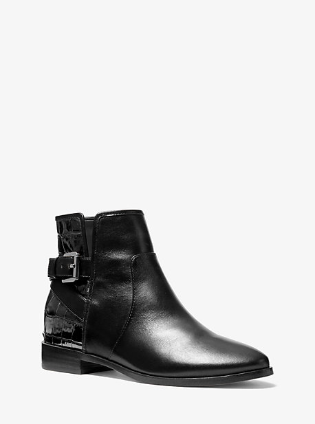 40F0SLFE6L - Salem Leather Ankle Boot BLACK