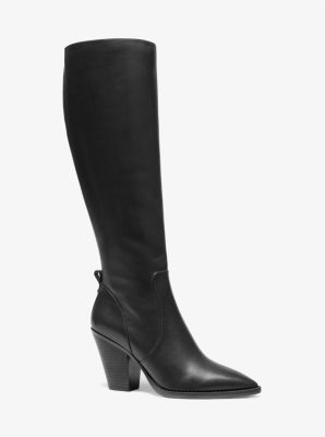 40F2DOHB5L - Dover Leather Knee Boot BLACK
