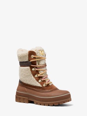 40F2OZFB5D - Ozzie Mixed-Media Boot NATURAL/LUGGAGE