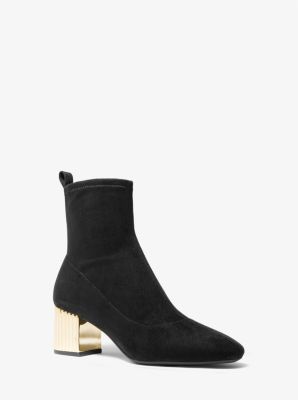 40F2POME5S - Porter Faux Suede Ankle Boot BLACK