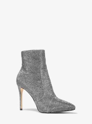 40F2RUHE6D - Rue Embellished Glitter Chain-Mesh Boot ANTHRACITE