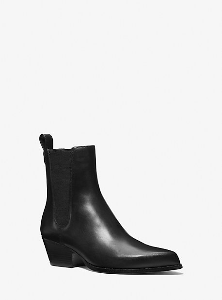 40F3KNME5L - Kinlee Leather Ankle Boot BLACK