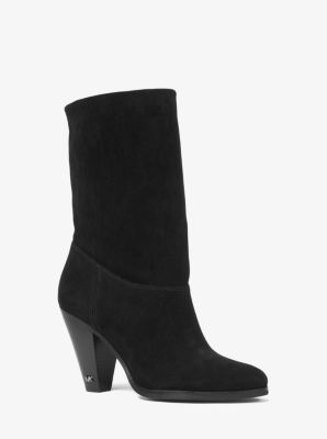40F8DVHE5S - Divia Suede Ankle Boot BLACK
