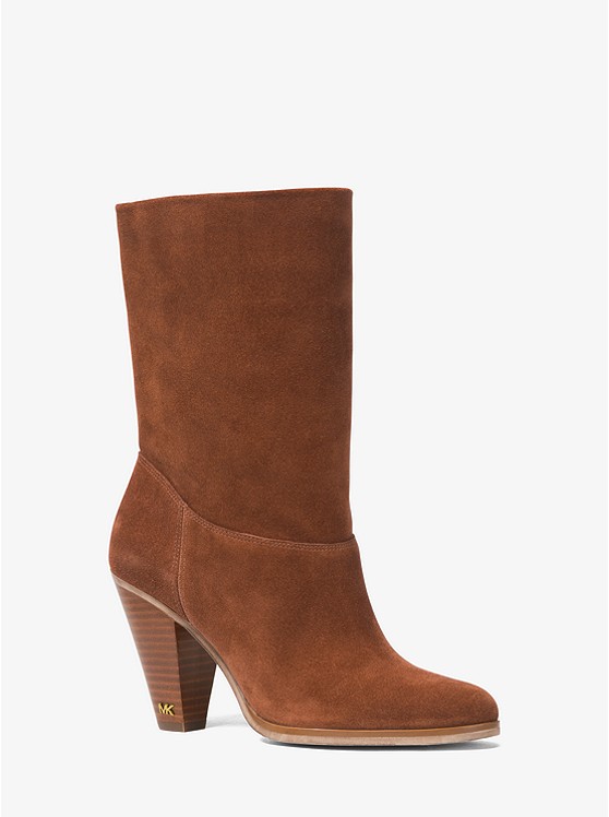 MK 40F8DVHE5S Divia Suede Ankle Boot CARAMEL