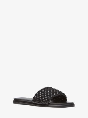 40S1AMFA2L - Amelia Braided Slide Sandal BLACK