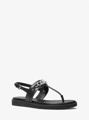 40T1KNFA2L - Roxane Embellished Leather Sandal BLACK