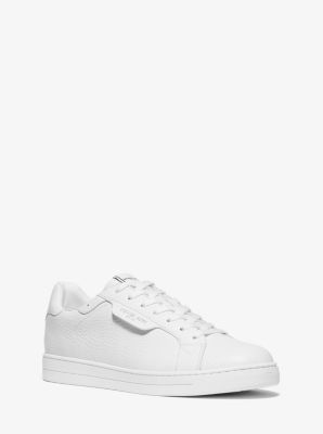 42F9KEFS1L - Keating Pebbled Leather Sneaker OPTIC WHITE