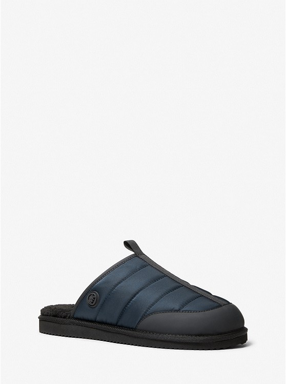 MK 42R2ANFP1D Anders Quilted Nylon Slipper NAVY