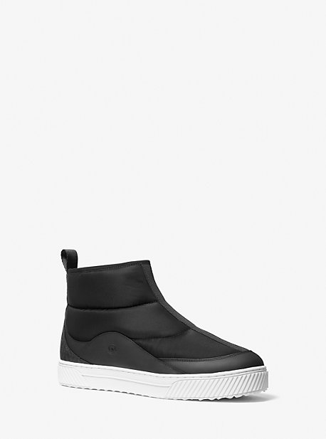 42R2BAFE5D - Baxter Quilted Nylon Gabardine Sneaker Boot BLACK