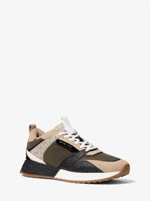 42S2THFS4D - Theo Mixed-Media Trainer OLIVE/CHINO