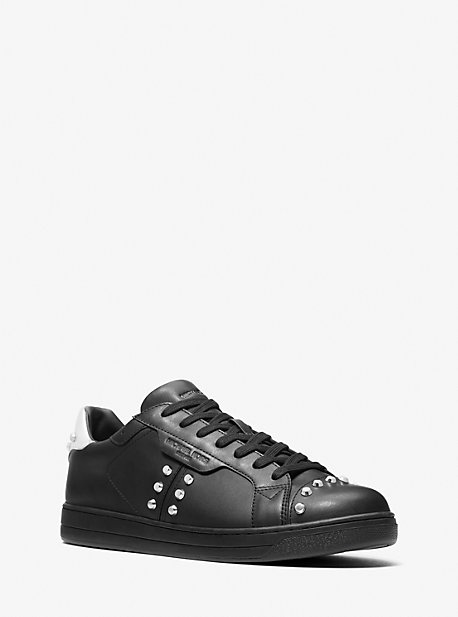 42S3KEFS5L - Keating Studded Leather Sneaker BLACK