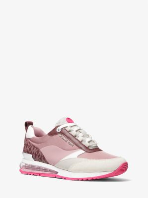 43F2ALFS1S - Allie Stride Extreme Mixed-Media Trainer ROYAL PINK