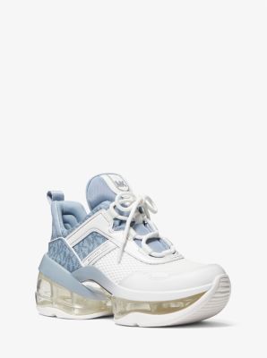 43R2OLFS1A - Olympia Extreme Mesh and Logo Trainer PALE BLUE