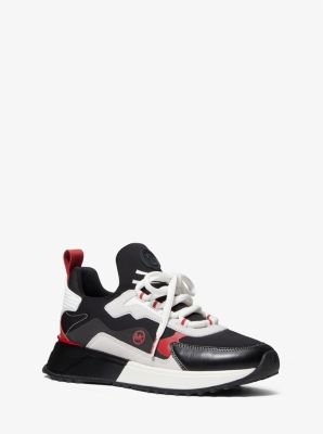 43R2THFS6D - Theo Mixed-Media Trainer BLACK