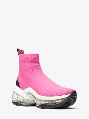 43R3OLFE2D - Olympia Extreme Stretch Knit Sock Sneaker CERISE MULTI