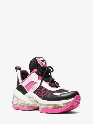 43R3OLFS4D - Olympia Extreme Leather and Scuba Trainer CERISE MULTI