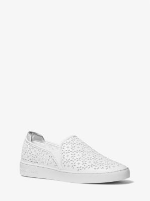 43S2OPFPAL - Ophelia Perforated Faux Leather Slip-On Sneaker OPTIC WHITE