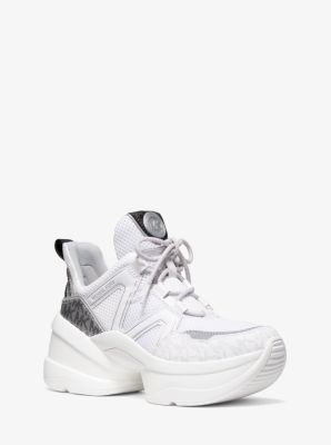 43S9OLFS3D - Olympia Mesh and Logo Trainer BRIGHT WHT