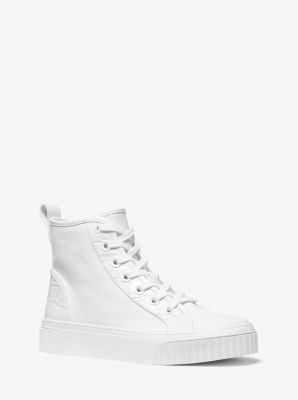 43T0GTFE6D - Gertie Canvas High-Top Sneaker OPTIC WHITE