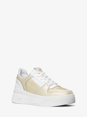 43T1LXFS1M - Lexi Two-Tone Leather Sneaker PALE GOLD