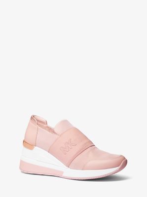 43T9FXFS6D - Felix Canvas and Leather Trainer SOFT PINK