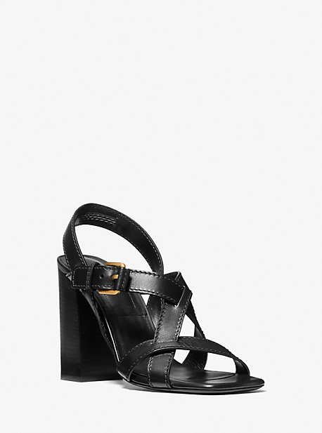 46S1GLHS1L - Gladys Leather Sandal BLACK