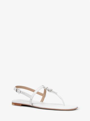 46S2SRFA1W - Sofia Leather Sandal OPTIC WHITE