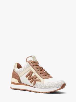 49R2MAFS3D - Maddy Two-Tone Logo and Mesh Trainer CREAM